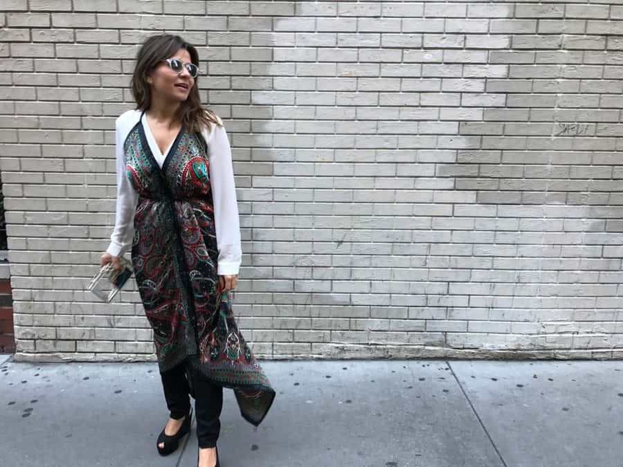 Woman Wearing Clergerie Wallpaper