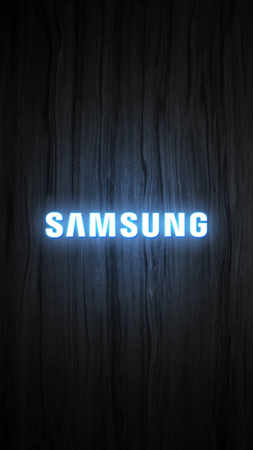 Wood With The Logo Of Samsung Full Hd Wallpaper