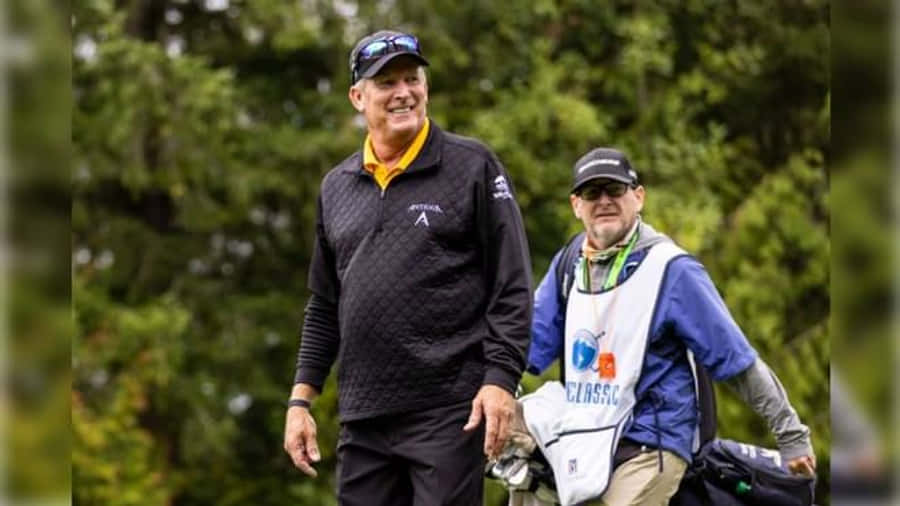 Woody Austin With His Caddie Wallpaper