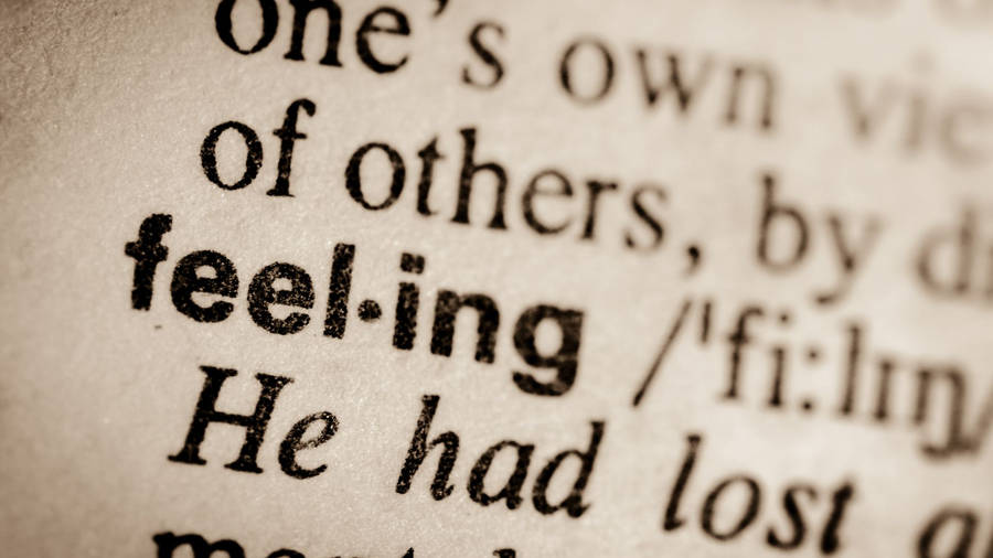 Word Of Feeling Wallpaper