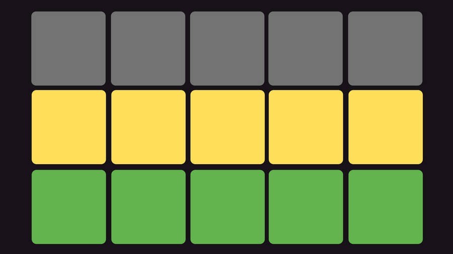 Wordle Gray Yellow And Green Wallpaper