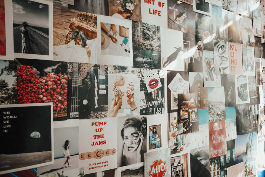 Work From Home With Aesthetic Grunge Laptop Wallpaper