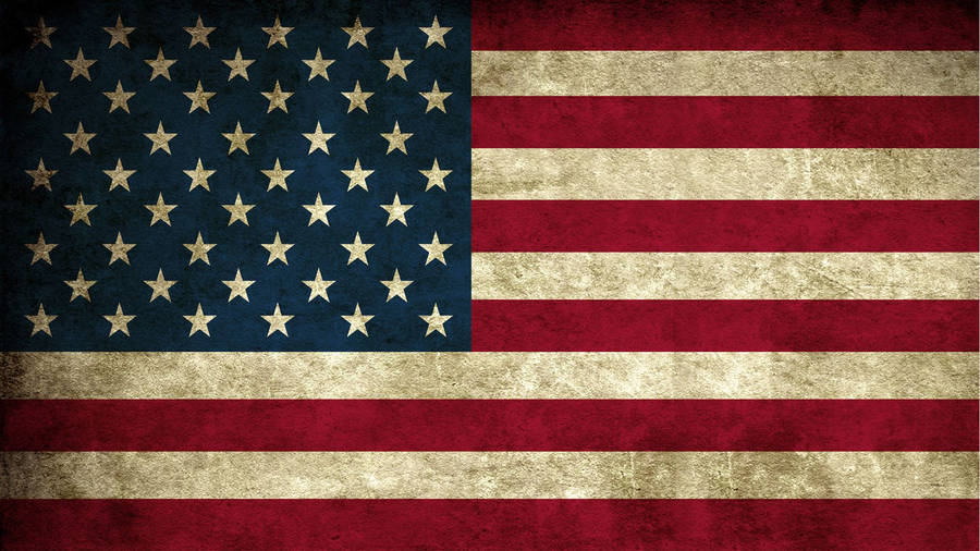 Worn-out Flag Of America Wallpaper