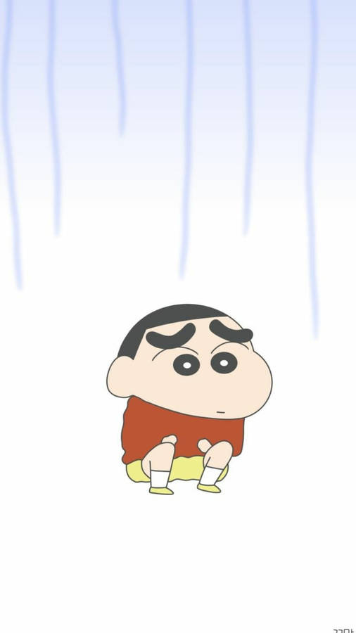 Worried Shinchan Aesthetic Wallpaper