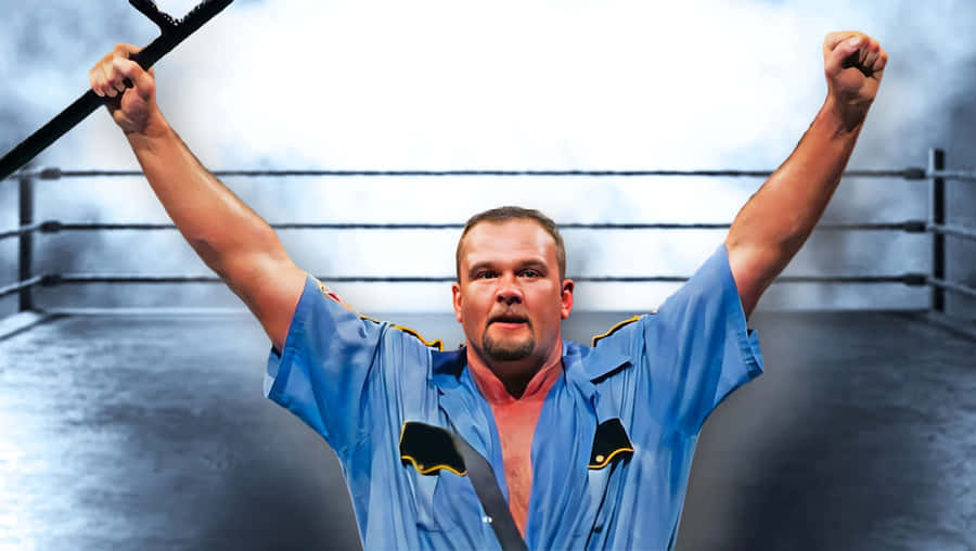 Wrestler Victory Posein Ring Wallpaper