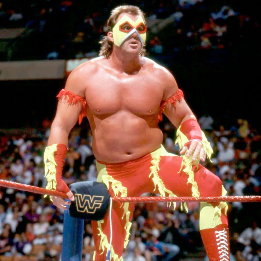 Wrestlerin Flame Attire Wallpaper