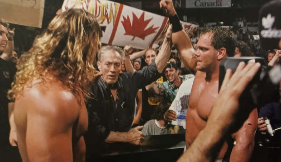 Wrestling_ Event_ Celebration_ Canada_ Flag Wallpaper