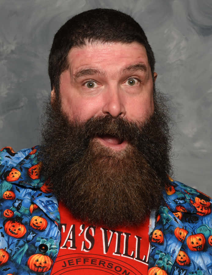 Wrestling Legend Mick Foley At 2017 Florida Supercon Wallpaper