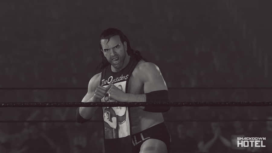 Wwe 2k22 Player Scott Hall Fighting Stance Wallpaper