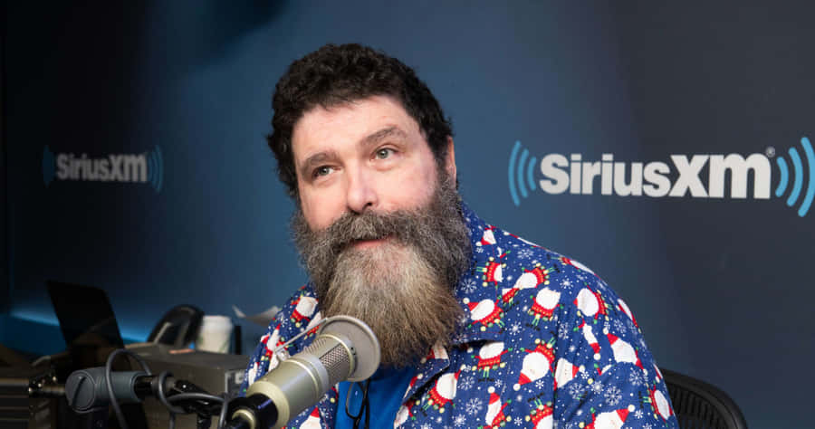 Wwe Hall Of Famer Mick Foley Visits Siriusxm Studios Wallpaper