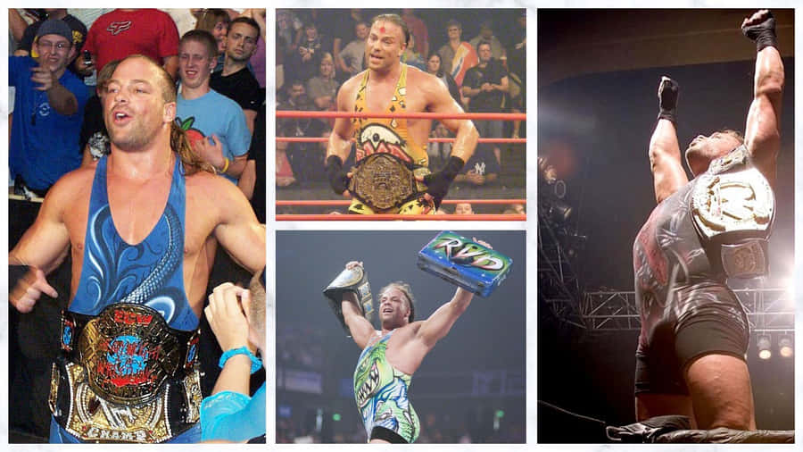 Wwe Rob Van Dam Collage Wallpaper