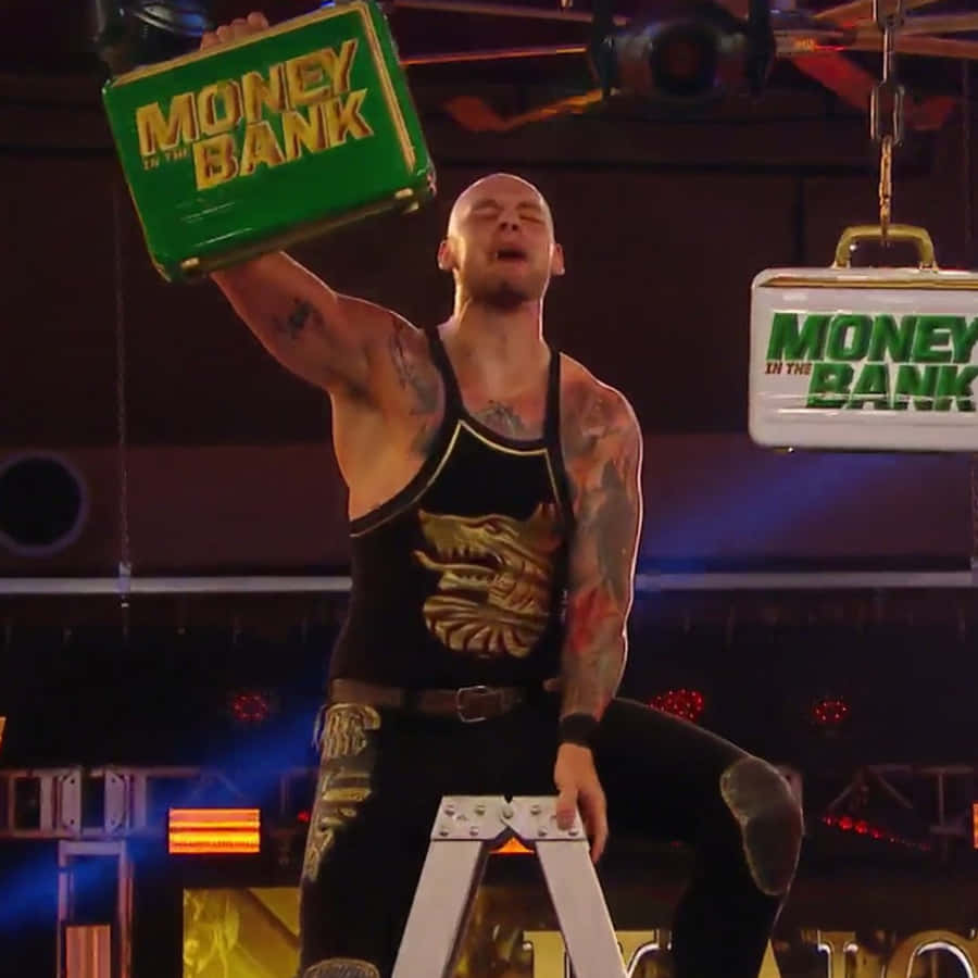 Wwe Superstar Baron Corbin In Action Wallpaper