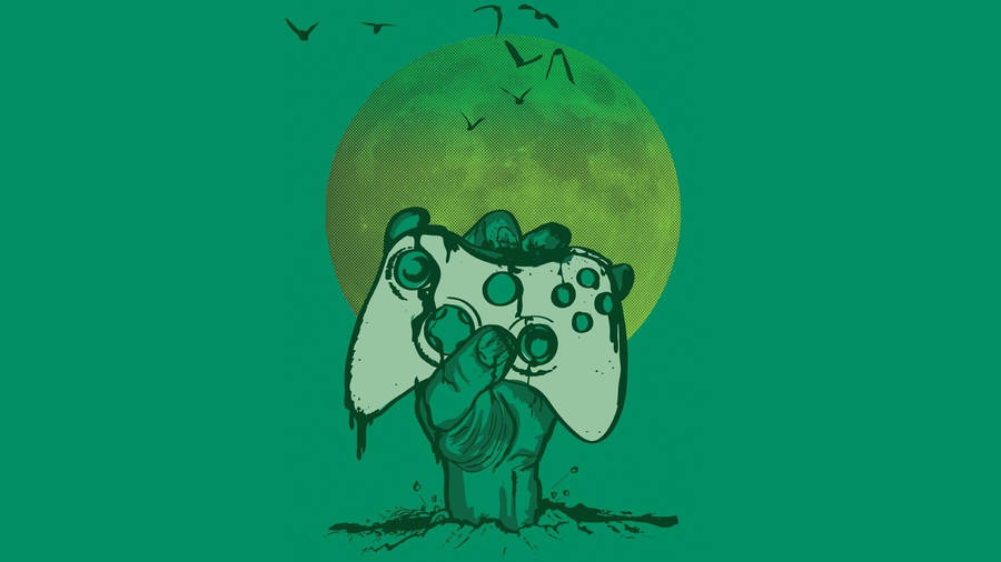 Xbox One Controller Drawing Wallpaper