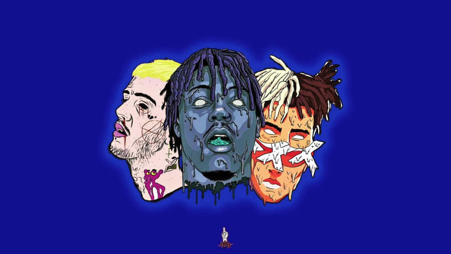 Xxxtentacion And Juice Wrld In Vector Wallpaper