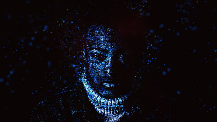 Xxxtentacion Blue Glitter Wallpaper