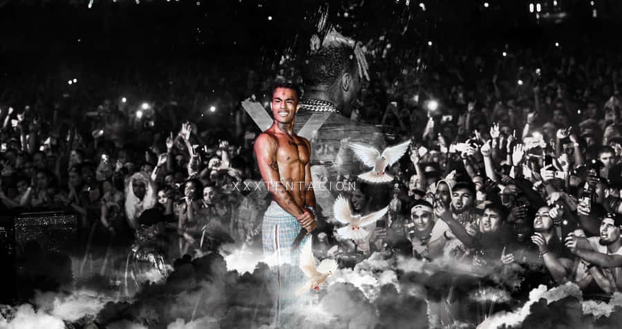 Xxxtentacion Finds Inspiration On His Laptop Wallpaper