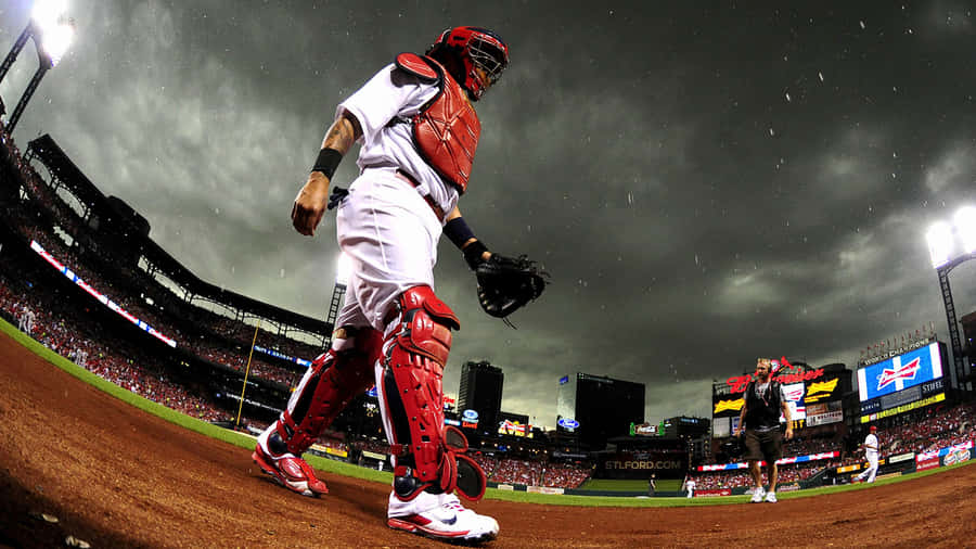 'yadier Molina, Mlb All-star Catcher' Wallpaper