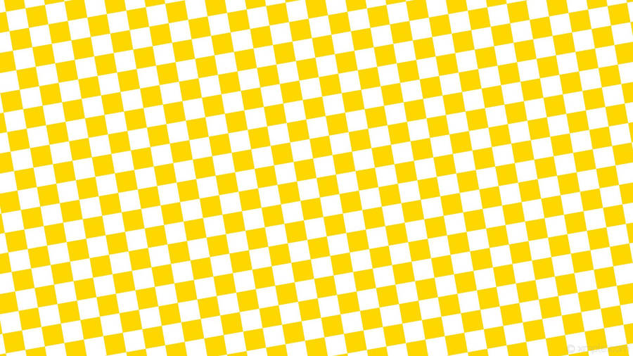 Yellow Aesthetic Checkered Pattern Wallpaper