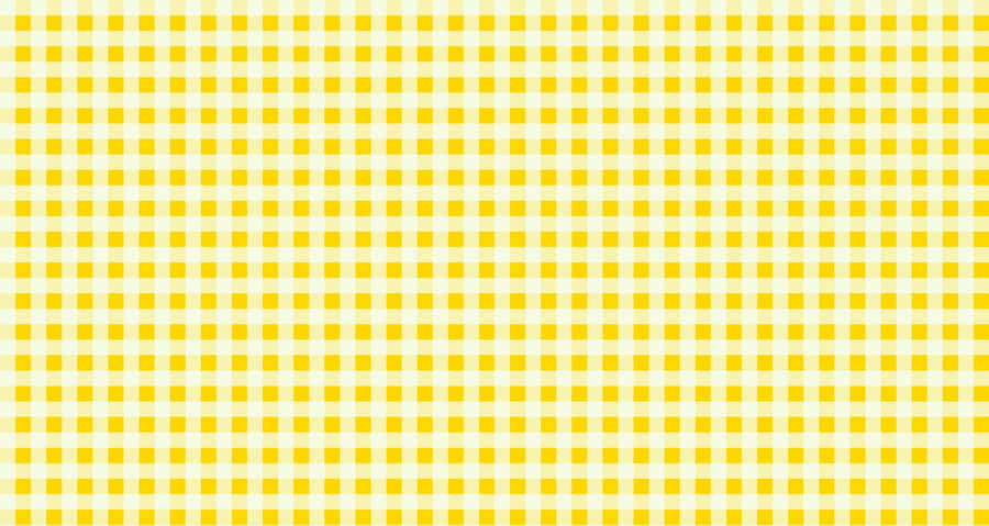 Yellow Aesthetic Desktop Gingham Pattern Wallpaper