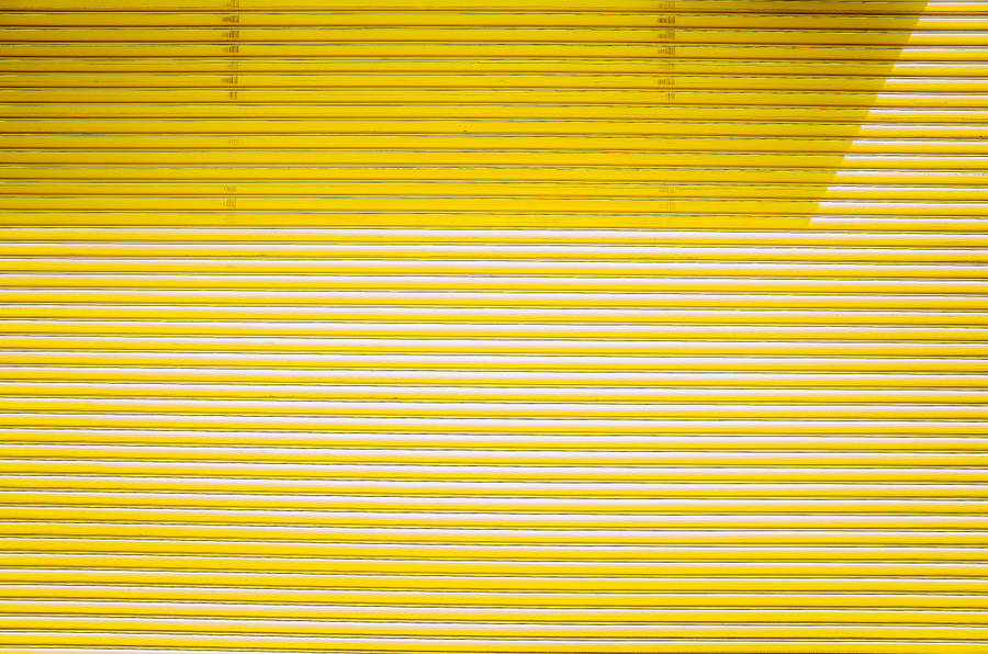 Yellow Aesthetic Laptop Horizontal Lines Wallpaper