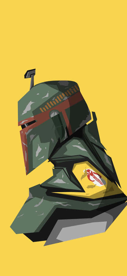 Yellow Boba Fett The Mandalorian Iphone Wallpaper