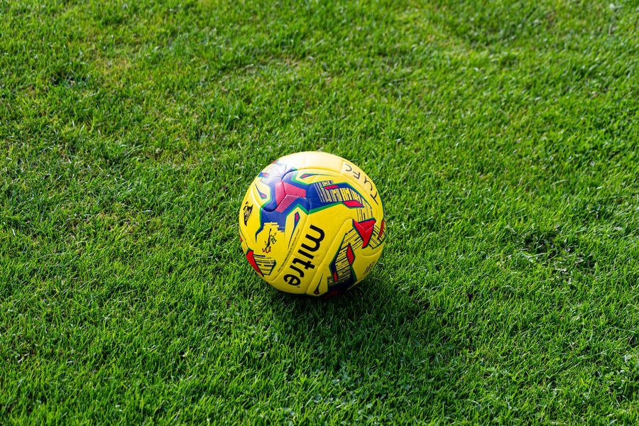 Yellow Mitre Football Hd Wallpaper