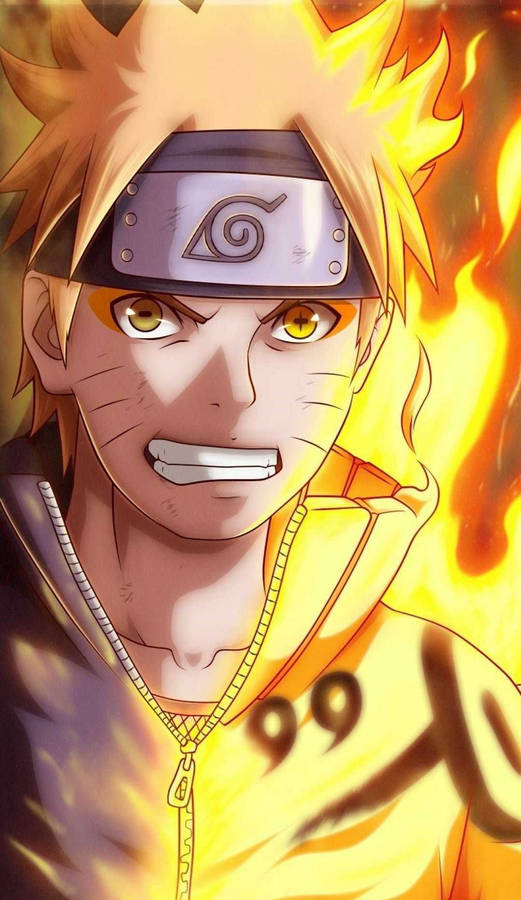 Yellow Naruto, Ready For Action Wallpaper
