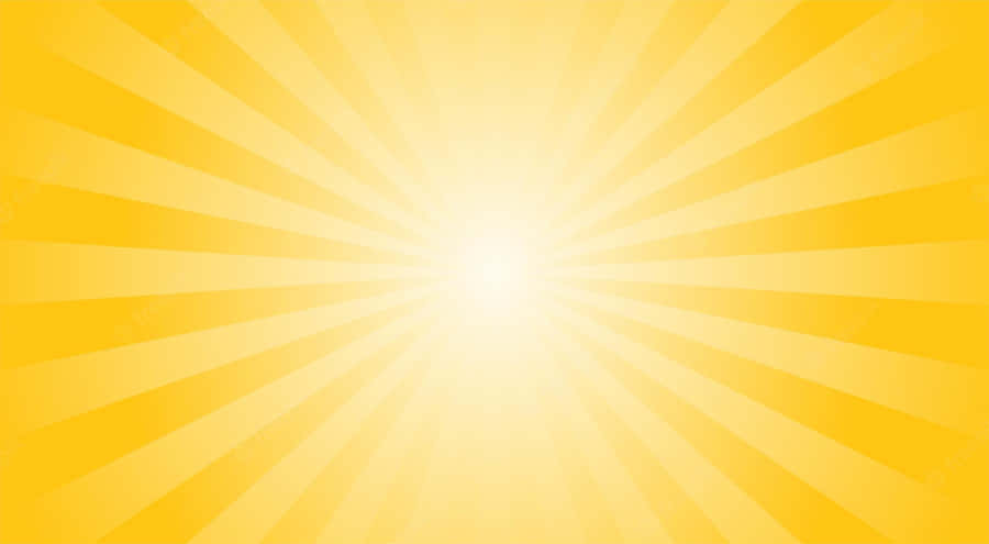 Yellow Sun Rays Digital Illustration Wallpaper