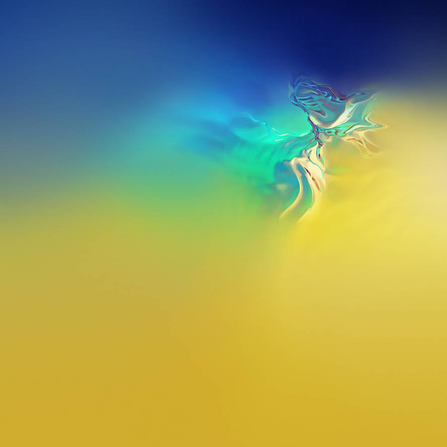 Yellow Wave Samsung Lock Screen Wallpaper