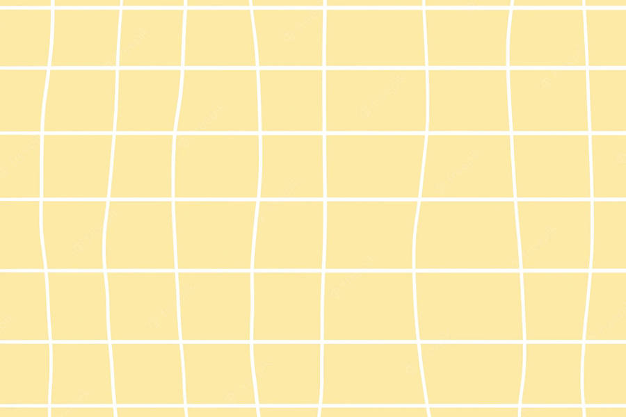 Yellow White Grid Aesthetic Wallpaper