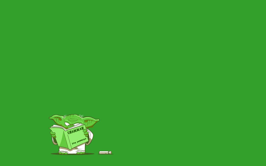 Yoda Reading Grammar For Dummies Book Wallpaper