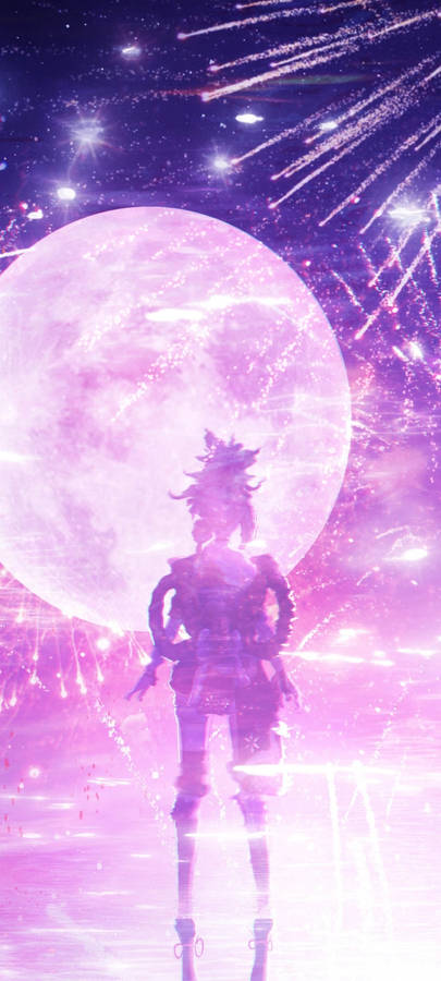 Yoimiya With Moon Wallpaper