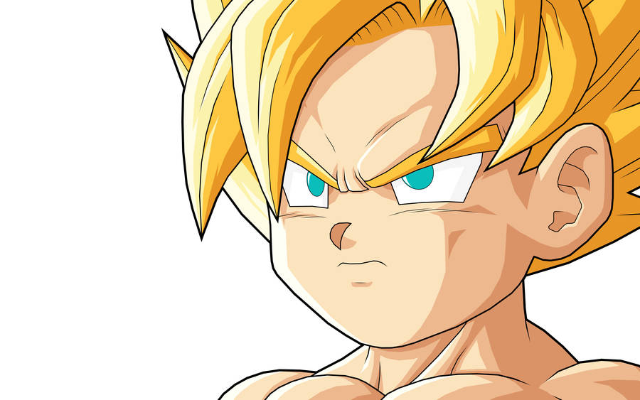 Young Awesome Goku Wallpaper