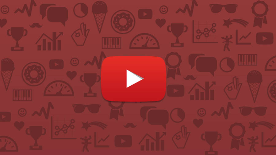 Youtube Play Button Logo With Graffiti Wallpaper