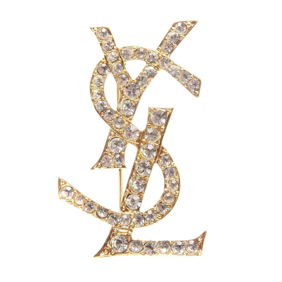 Ysl Logo Brooch Wallpaper