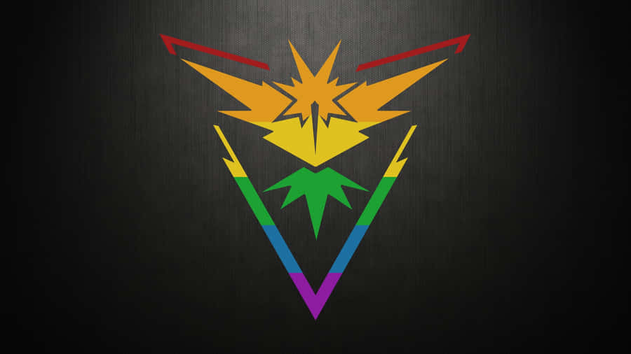 Zapdos Rainbow Logo Pride Desktop Wallpaper