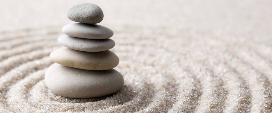 Zen Sands And Stone Stack Wallpaper
