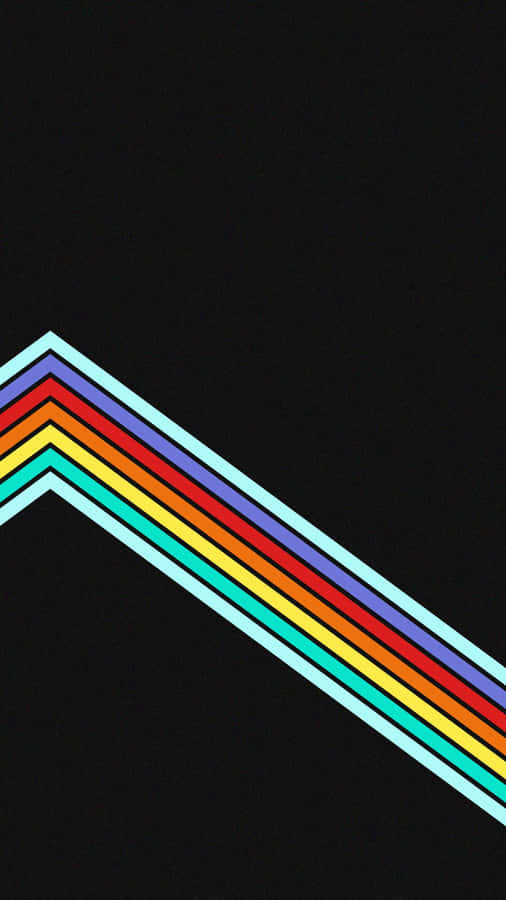 Zigzag Aesthetic Rainbow Mobile Wallpaper