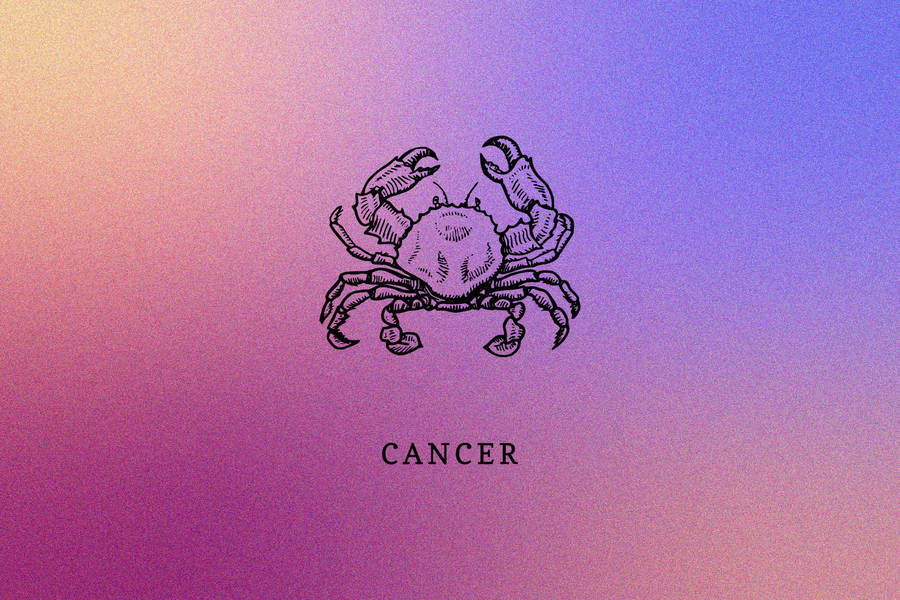 Zodiac Cancer Gradient Aesthetic Wallpaper