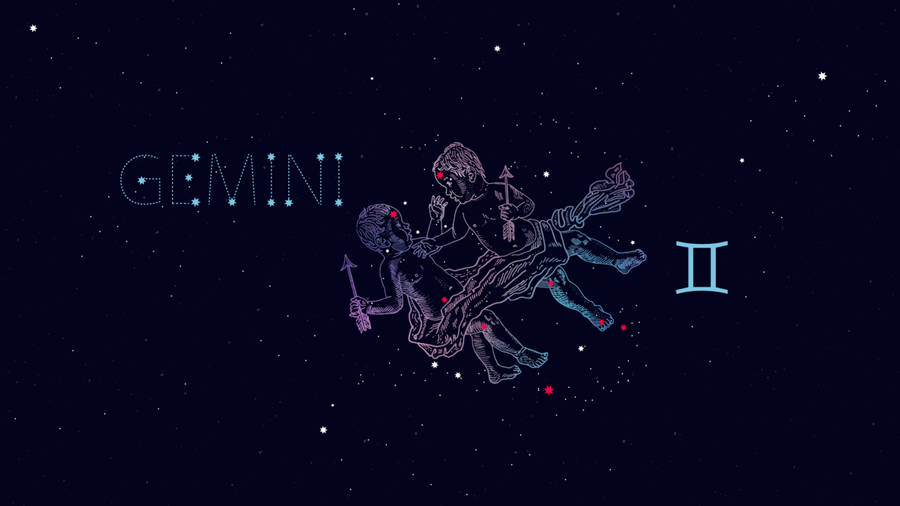 Zodiac Sign Twin Gemini Constellation Wallpaper