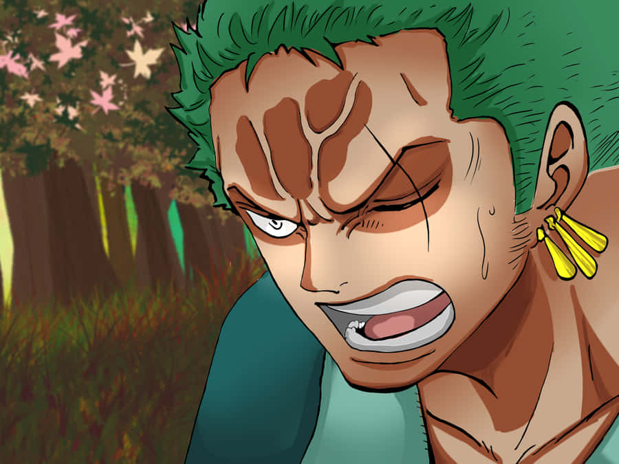 Zoro Wano Hurting Wallpaper