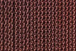 1. Connecting Strength: Rusty Iron Links Wallpaper