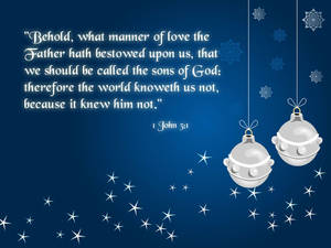 1 John 3:1 Bible Verse Laptop Wallpaper