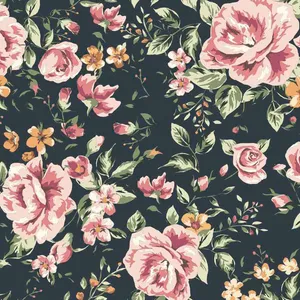 1080x1080 Marley Dark Floral Wallpaper – Project Nursery Wallpaper