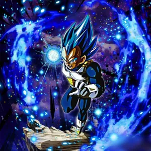 1080x1080 Vegeta Blue Super Saiyan Digital Art Wallpaper