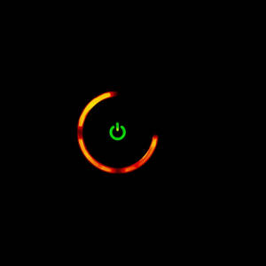 1080x1080 Xbox Orange Power Button Wallpaper