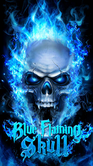 1080x1920 Blue Flaming Skull Live Wallpaper!. Android Live Wallpaper Wallpaper