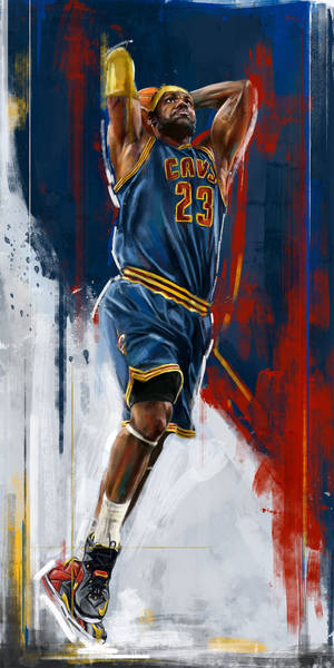 1200x2400 Lebron James Slam Dunk Wallpaper Wallpaper