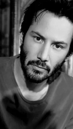 1242x2208 Iphone7papers - Keanu Reeves Bw Dark Actor Celebrity Wallpaper