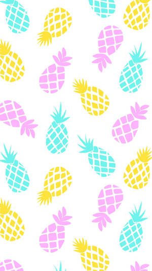 1242x2208 Pineapple Pattern Wallpaper Wallpaper
